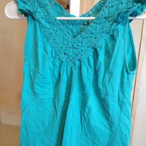 RALPH LAUREN GREEN TANK..EUC